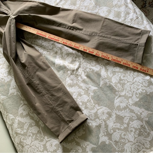 Essentials Sport Loafers Pants 12 Khaki Brown Y2K 90's Pleated front Cuffed legs - Picture 12 of 16